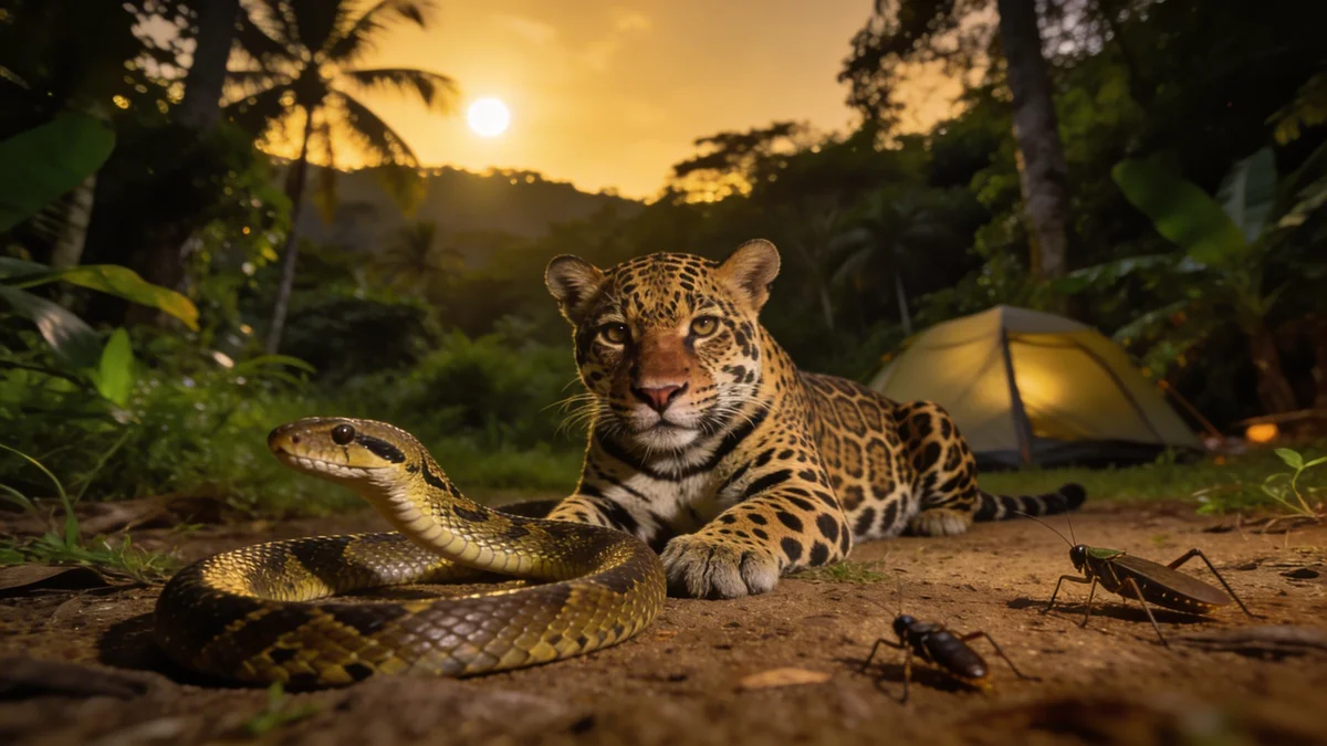 Animais noturnos do Brasil: jaguatirica, serpentes e insetos que requerem precaução